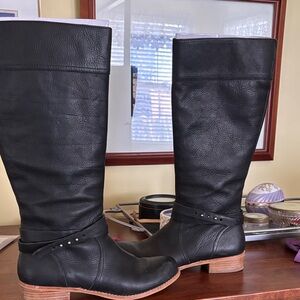 Sleek Black knee high boots